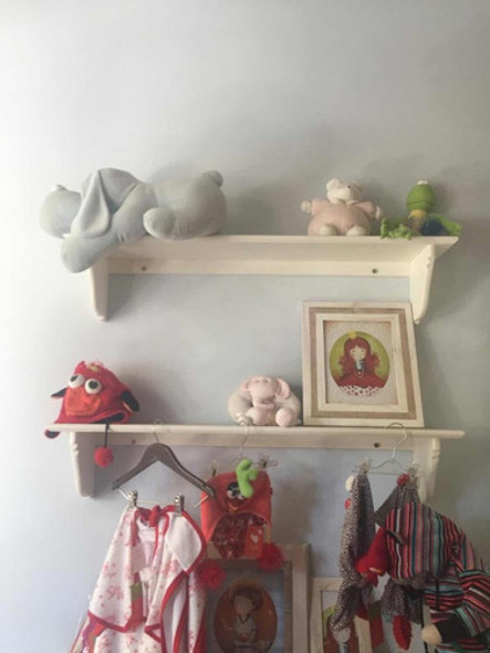 Repisas Cuarto Infantil Romántico Blancas 0