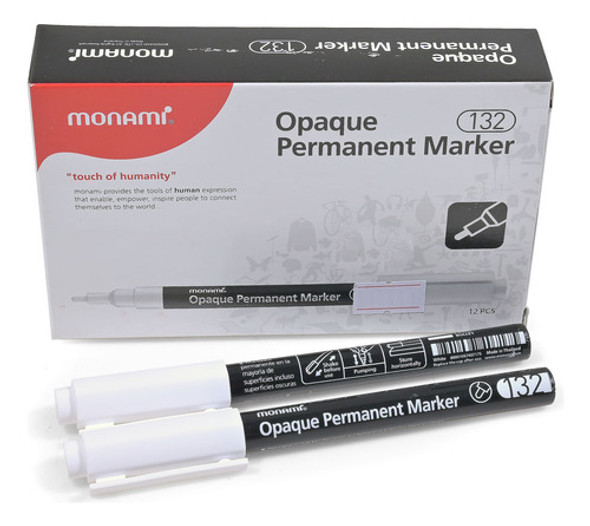 Marcador Permanente Monami Blanco - Goldin Papeleria 0