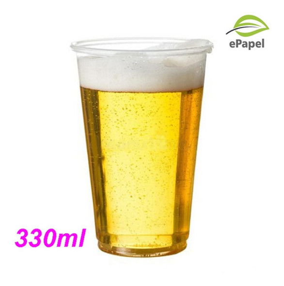 100 Copo Plástico Pp Descartável Transparente 330ml Copos 1 100 Copo Plástico Pp Descartável Transparente 330ml Copos 1