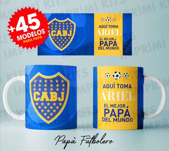 Diseños Tazas Dia Del Padre Futbol Plantillas Sublimar #15 1