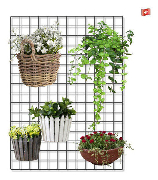 Tela Organizador De Plantas Para Seu Jardim Parede 60x80cm 0 Tela Organizador De Plantas Para Seu Jardim Parede 60x80cm 0