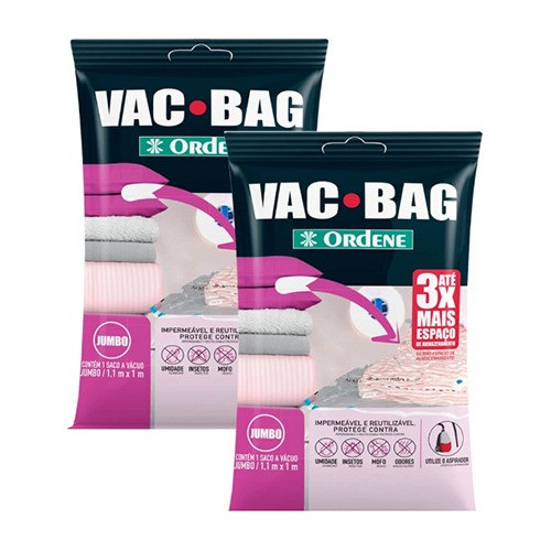 Combo X 2 Bolsas Al Vacío Vac Bag Jumbo 110x100 De Ordene 0