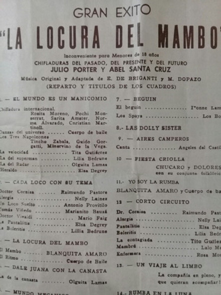 Antiguos Programas De Teatro. 0