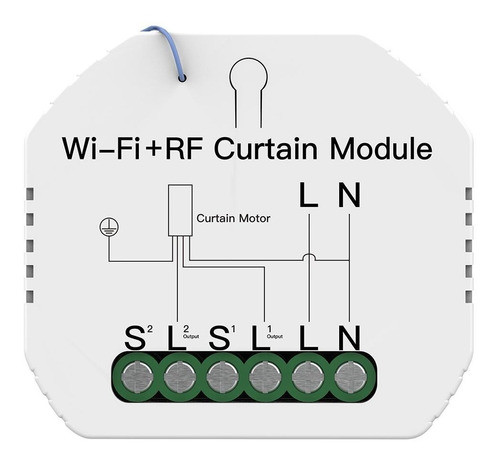 Modulo/central Para Persianas/cortinas Wifi+rf+tecla By Tuya 0