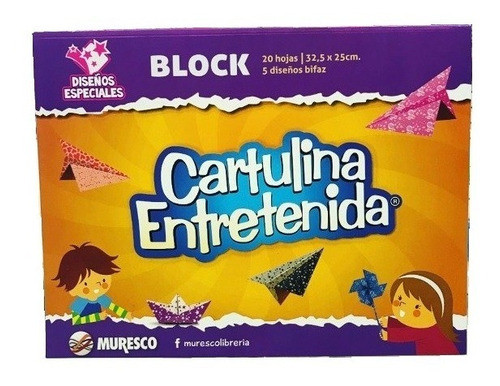 Block Cartulina Para Manualidades Muresco Entretenida 0