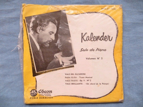 Kalender Solo De Piano Vol N°2 Bsoa/e 4536 Vinilo Simple 0