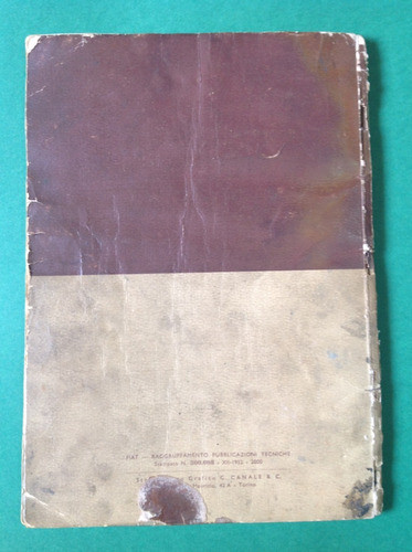 Manual Proprietário Fiat 1900 -uso Manutenção-original Raro! 1