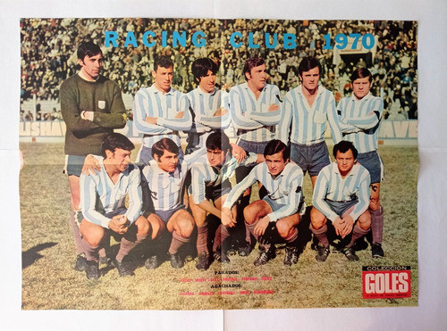 Antigua Lamina Racing Club 1970 - Revista Colección Goles I 0