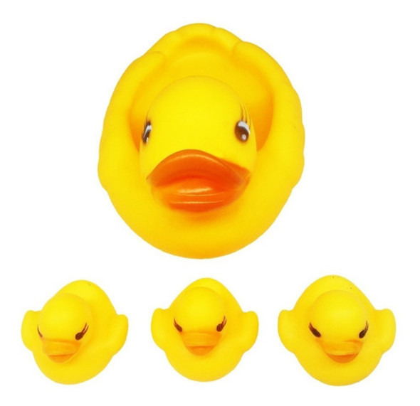 Mama Pata + Patitos O Pato + Patitos Goma Chifle Para Baño 0