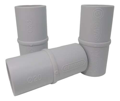 Union Acople P/caño Rigido Y Corrugado Pvc Genrod 20mm X50u 1