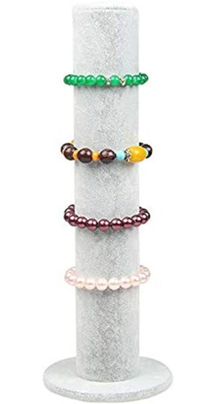 Bocar Velvet Torre Vertical Joyería Pulsera Soporte De Exhib 1