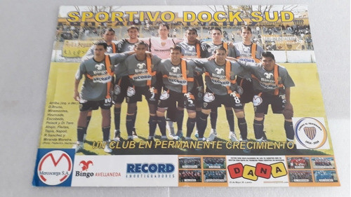 Pósters Sportivo Dock Sud Lote De 4 Láminas 1