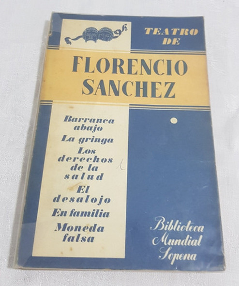 Libro Teatro Florencio Sanchez Barranca Abajo La Gringa B6 1