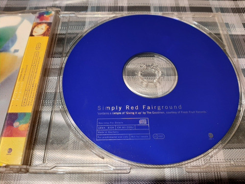 Simply Red - Fairground - Cd Single Promo Importado 1