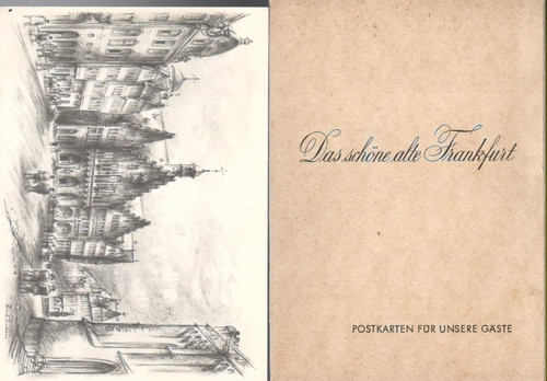 Tarjetas Postales De Frankfurt / Dibujos Richard Enders 0