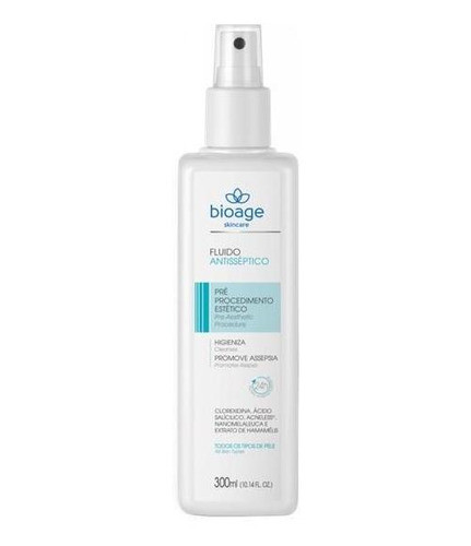 Fluido Antisséptico Pré-procedimento Estético 300ml - Bioage 0