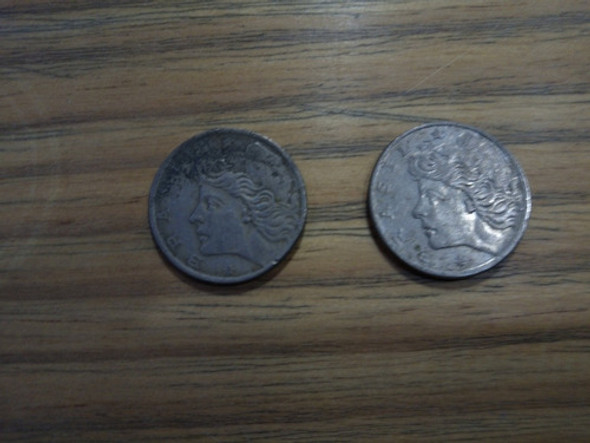 Antigua Moneda De Brasil Año 1967 De 10 Centavos 1