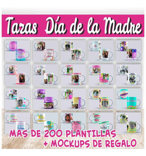 Más De 250 Plantillas Para Tazas Dia De La Madre 0