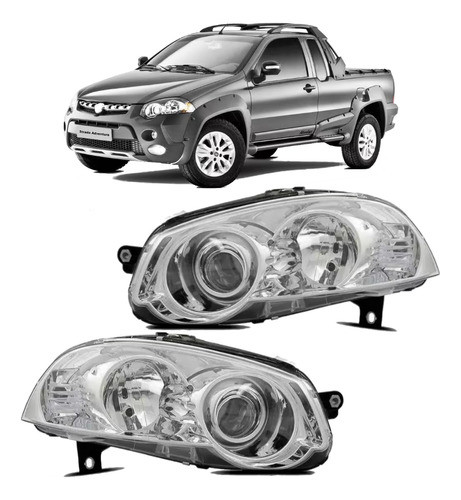 Par Farol Strada Locker Cromado 2009 2010 2011 2012 0
