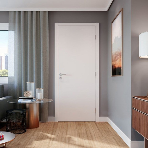 Porta Madeira Eucatex Bat Regulavel 72x210x35 Primer Lisa. 1