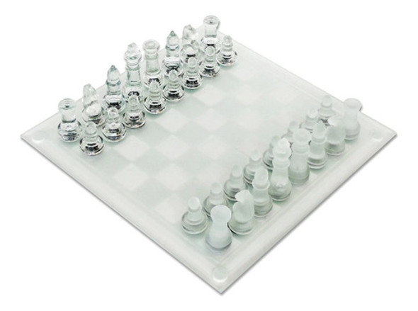 Juego De Ajedrez De Vidrio Mediano 30 X 30 0