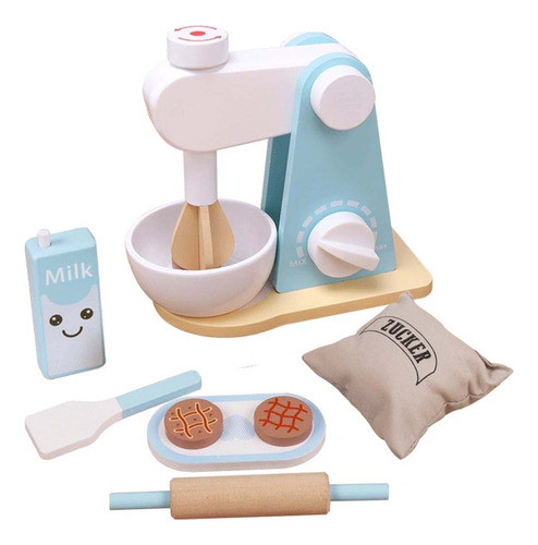 Set Repostería Infantil En Madera Con Batidora Y Accesorios 0