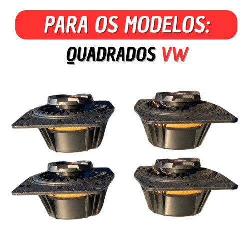 Alto-falantes 4 Painel Satélite E Traseira Vw Quadrados Par 1