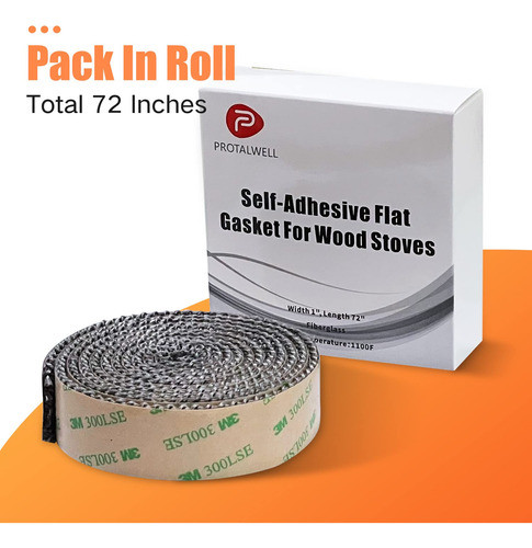 Cinta Junta Plana Autoadhesiva P/estufa Salamandra 25x3.2mm 1