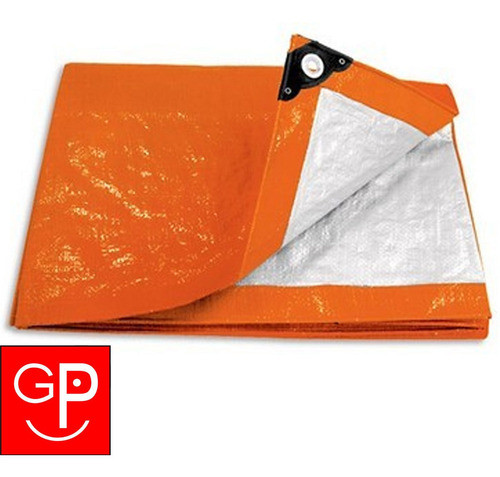 Lona Naranja Pretul 4x5 Mts Con Ojales Y Protección Uv G P 1