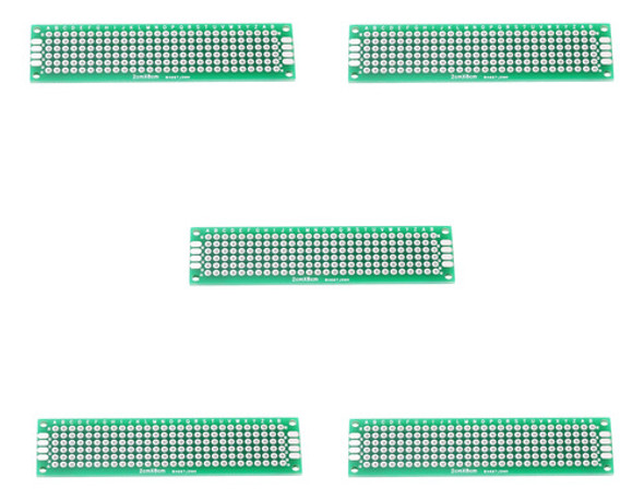 X5 Pcb Placa Experimental Simple 2x8 Para Electronica Fr4 0