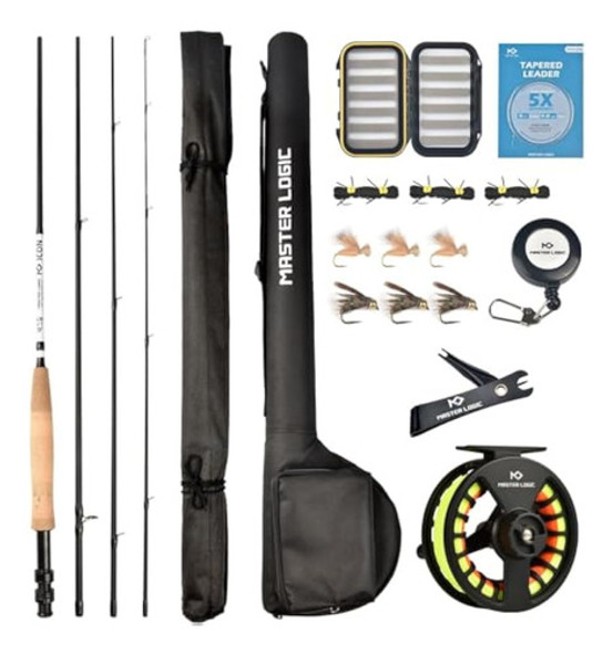 Kit De Iniciación Combinado De Caña De Pescar Con 0