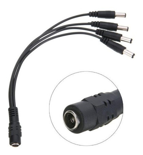 Splitter Pulpito 1 A 4 Divisor Alimentacion Cámaras Cctv Led 0