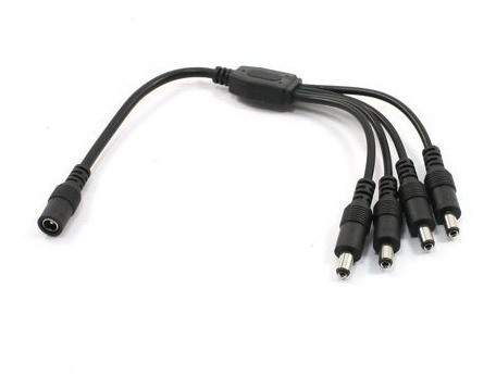 Splitter Pulpito 1 A 4 Divisor Alimentacion Cámaras Cctv Led 1