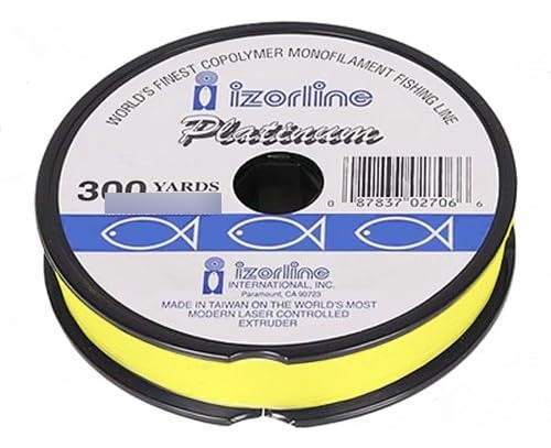 Izorline 6016 Platinum Línea Pesca Monofilamento 8lb 300yd 0
