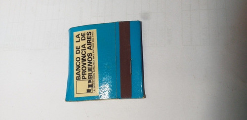Antigua Cajita De Fósforos Publicidad Banco Provincia 0