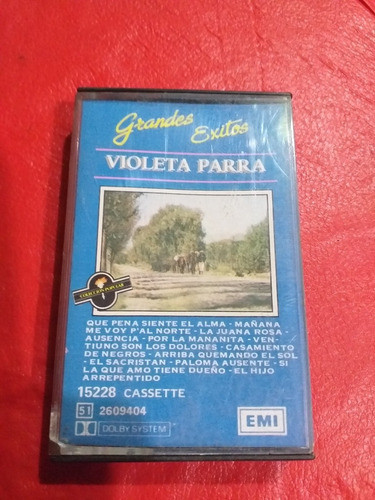 Cassette Violeta Parra Grandes Éxitos 0