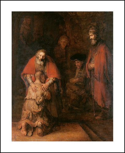 Lamina Fine Art Regreso Del Hijo Prodigo Rembrandt 60x74 Myc 0