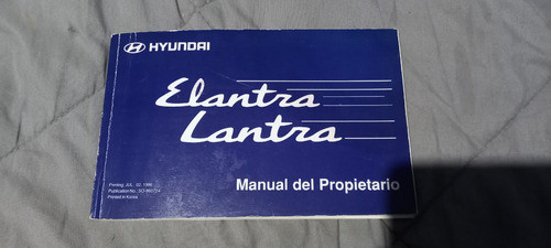 Manual Original  De Hyundai Elantra 0