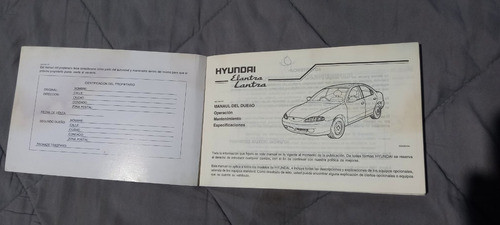 Manual Original  De Hyundai Elantra 1