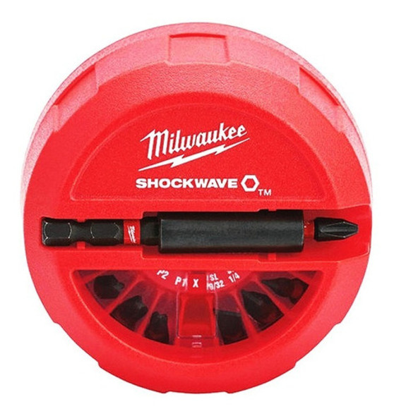 Set Kit De Puntas De Impacto Milwaukee 22 Piezas + Porta Punta Magnético 48-32-4011 1