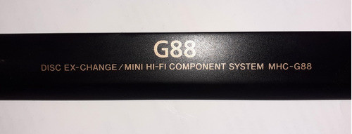 Tapa Puerta Compactera Minicomponente Sony Mhc - G88 0