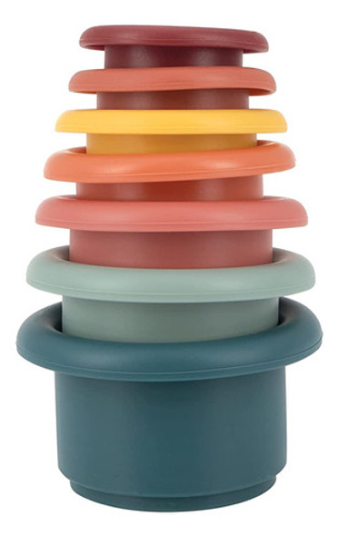 Nuby Apilando Tazas De Silicona Suave Juguete Interactivo, P 0