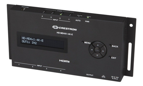 Switcher Crestron Hd-md4x1-4k-e Hdmi 4k 0