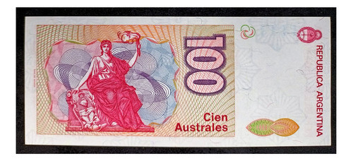 Argentina 100 Australes 1989 Serie B Excelente Bot 2841 1