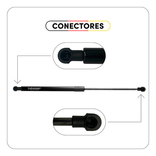 Par Amortecedor A Gás Tampa Porta Malas Fiat Punto Todos 1