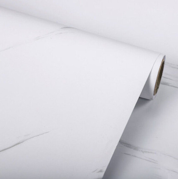 Papel Adh. Impermeable Marmol Blanco Gris 122cm Bolzano Mate 1