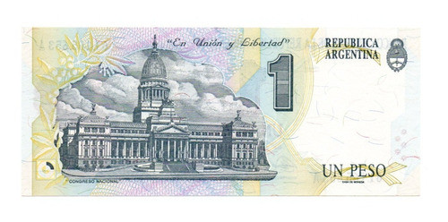 Billete Argentina 1 Peso Convertible Bottero 3001 Unc 1