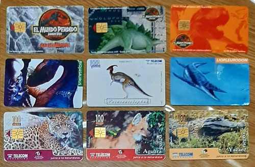 Tarjetas Telefónicas Varios Temas Jurasic, Animales - Usadas 0