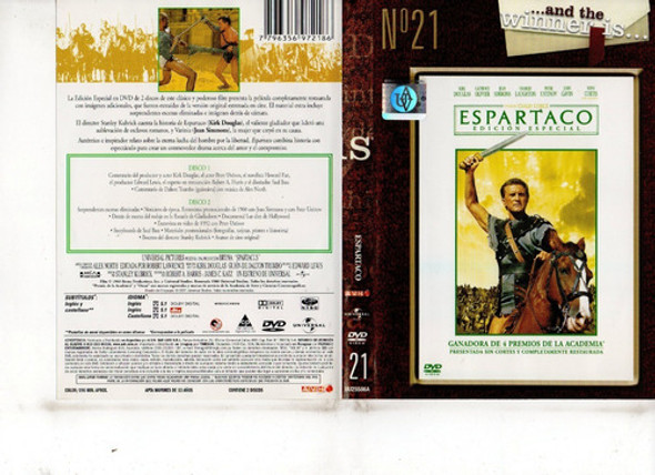 Espartaco - Original (2 Dvd) - Buen Estado 0