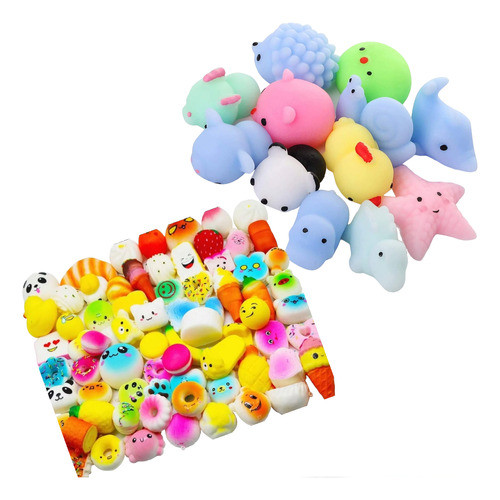 16 Squishy Llaveros Más Mochi  Souvenir Juguete Piñata 0